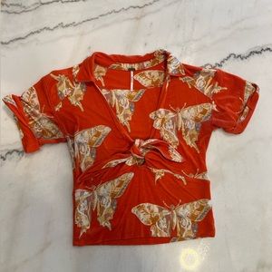 Free People Butterfly Blouse